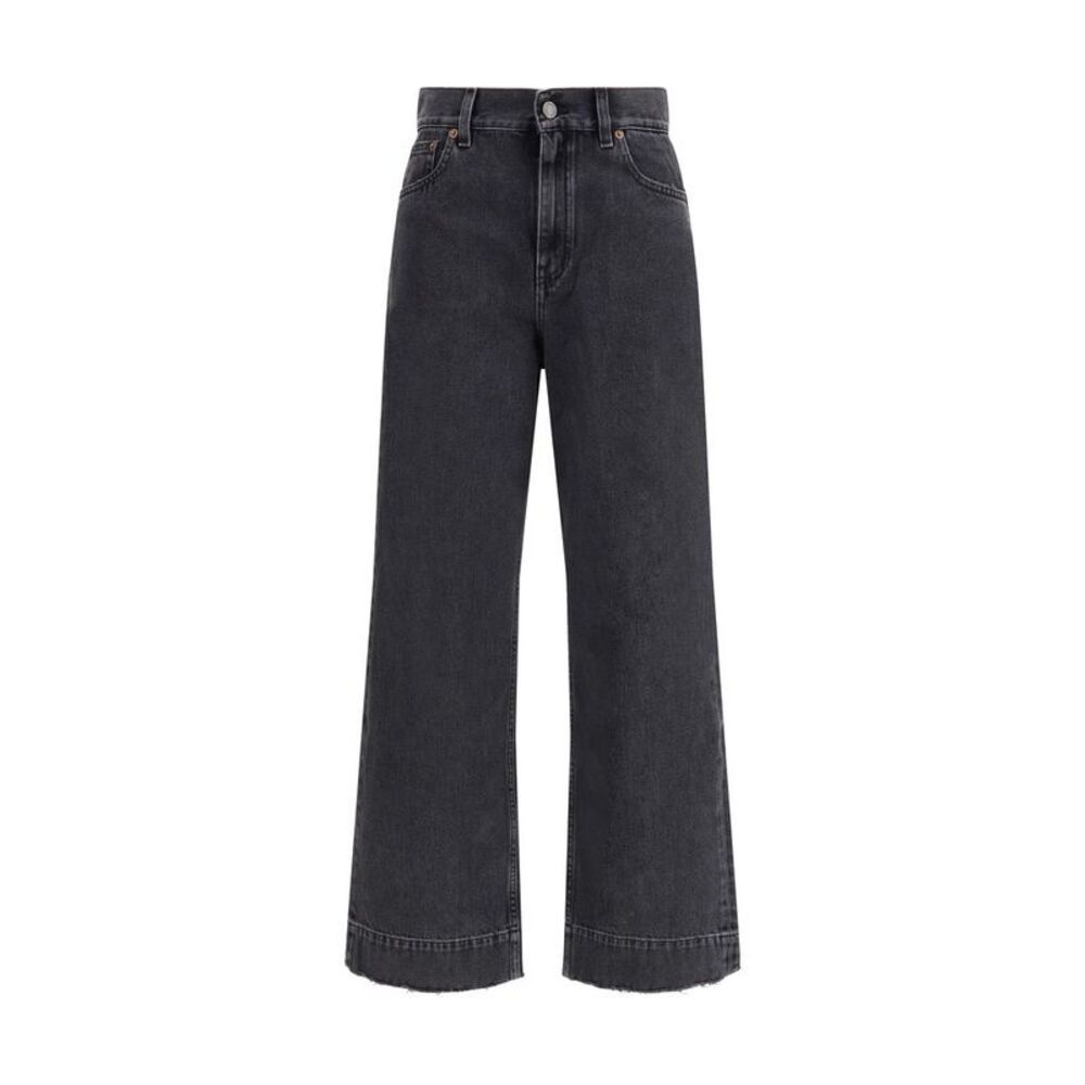 Chloé Black Cotton High-Waisted Women's Jean